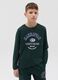 Long-sleeved T-shirt with college print_0