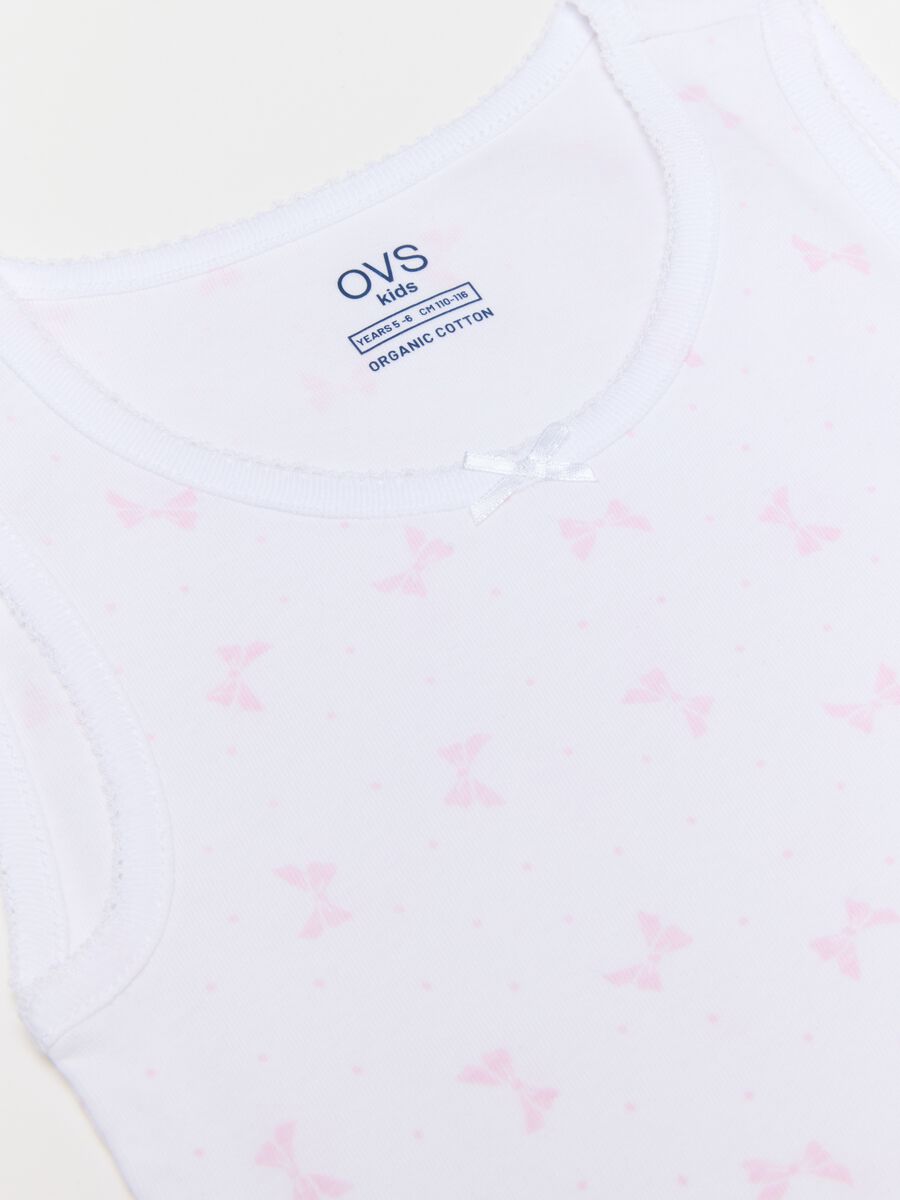 Girls' Multicolour Vest Twin Pack in Pure Cotton Regular Fit_3