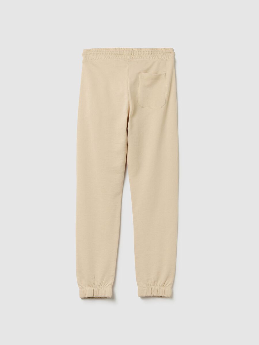 Joggers with drawstring and "Step Aside" print_4