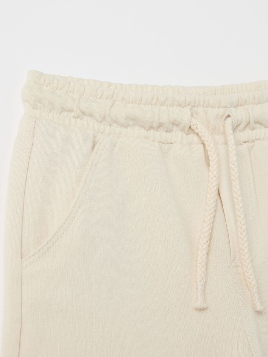 Cotton Bermuda shorts with drawstring_2