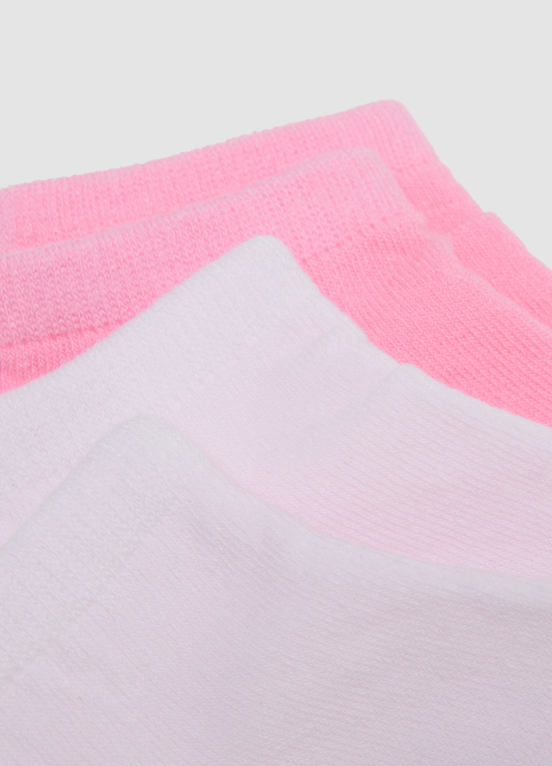 Girls&rsquo; multicolour organic cotton blend ankle socks multipack