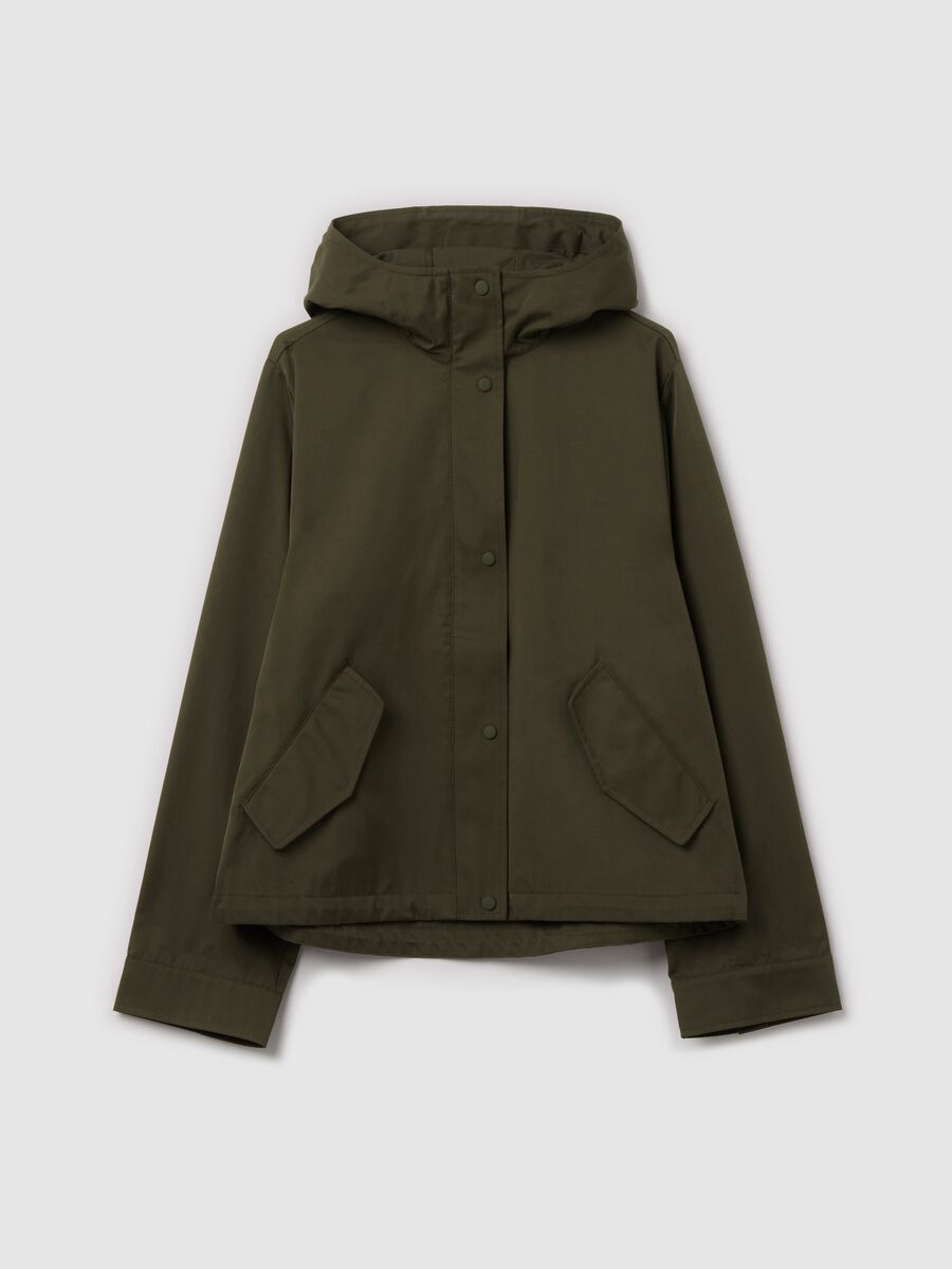 Short jacket with hood_4