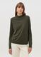 Long-sleeved top with mock neck_1