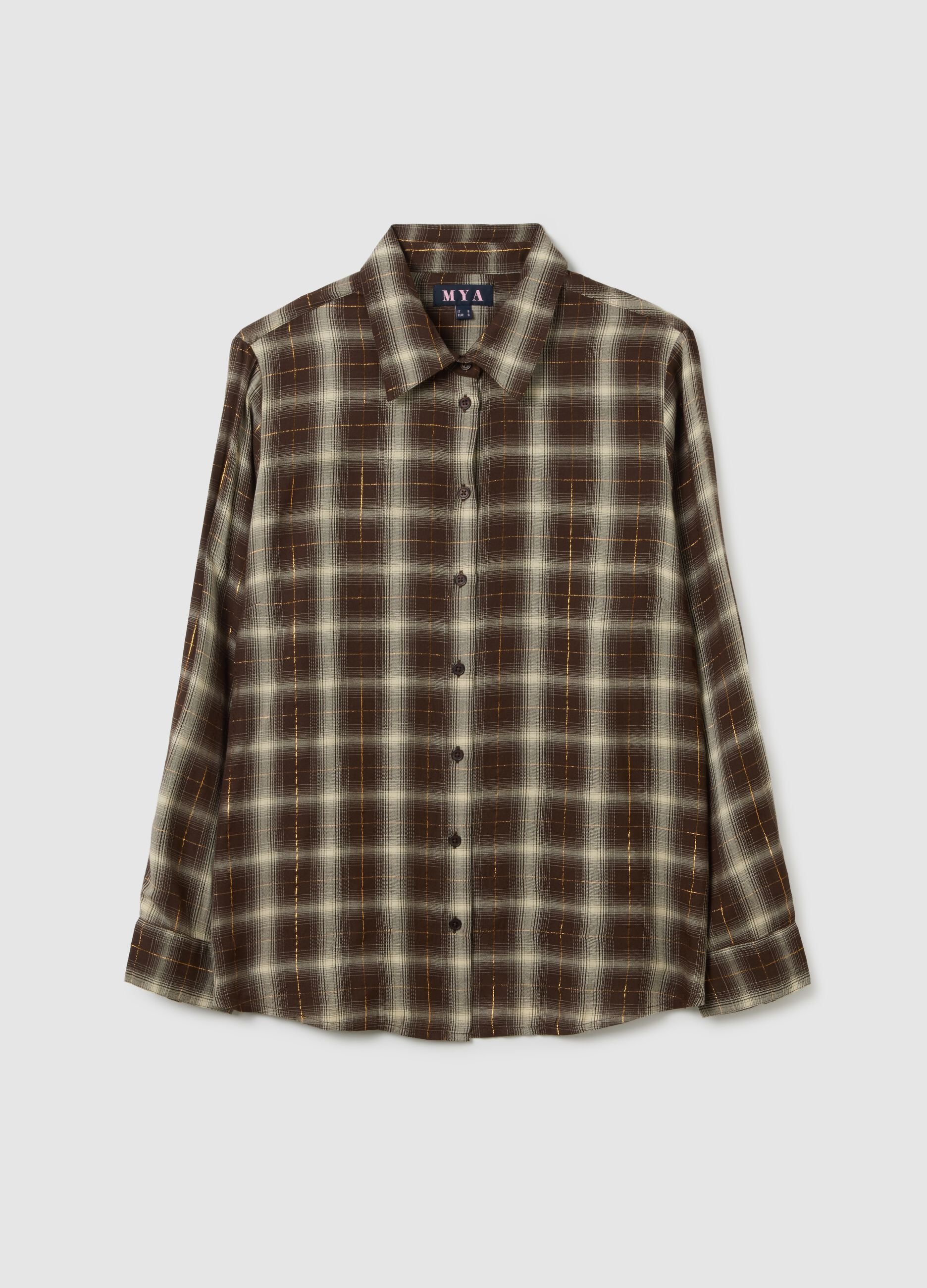 Multicolour Plaid Regular Fit Shirt