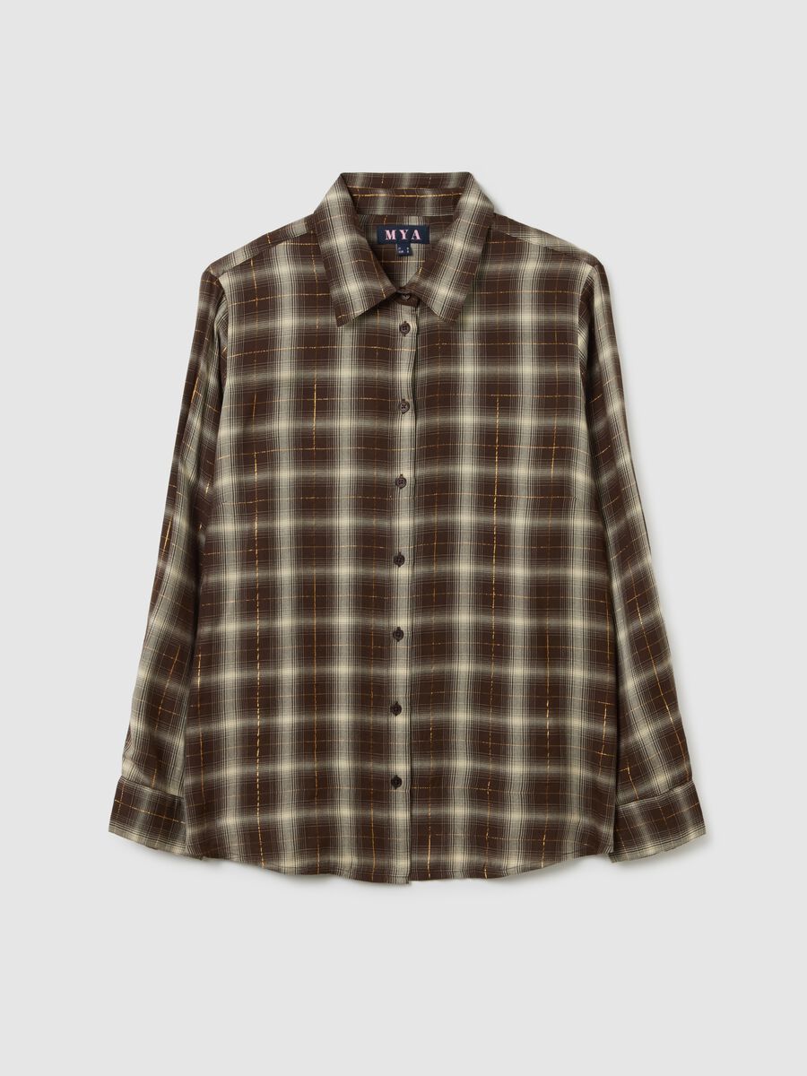 Multicolour Plaid Regular Fit Shirt_0