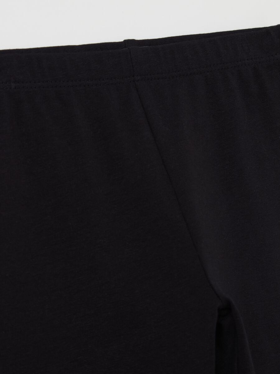 Two-pack leggings in stretch cotton_2