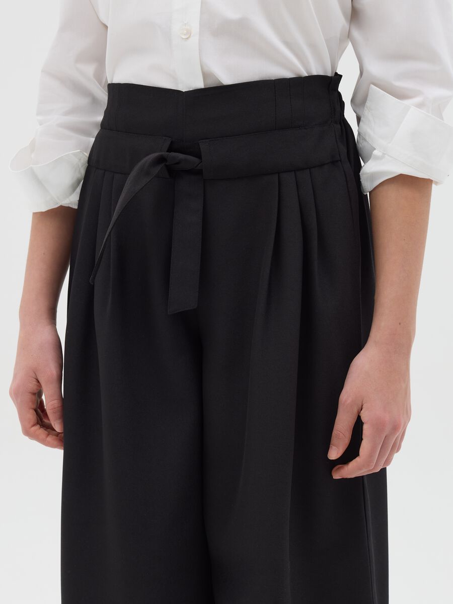 Wide-leg trousers with belt_2