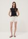 White pure cotton Bermuda shorts_1