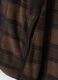 Brown checked fleece sweatshirt with regular-fit fleece collar_1