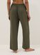 Green long pure viscose trousers_2