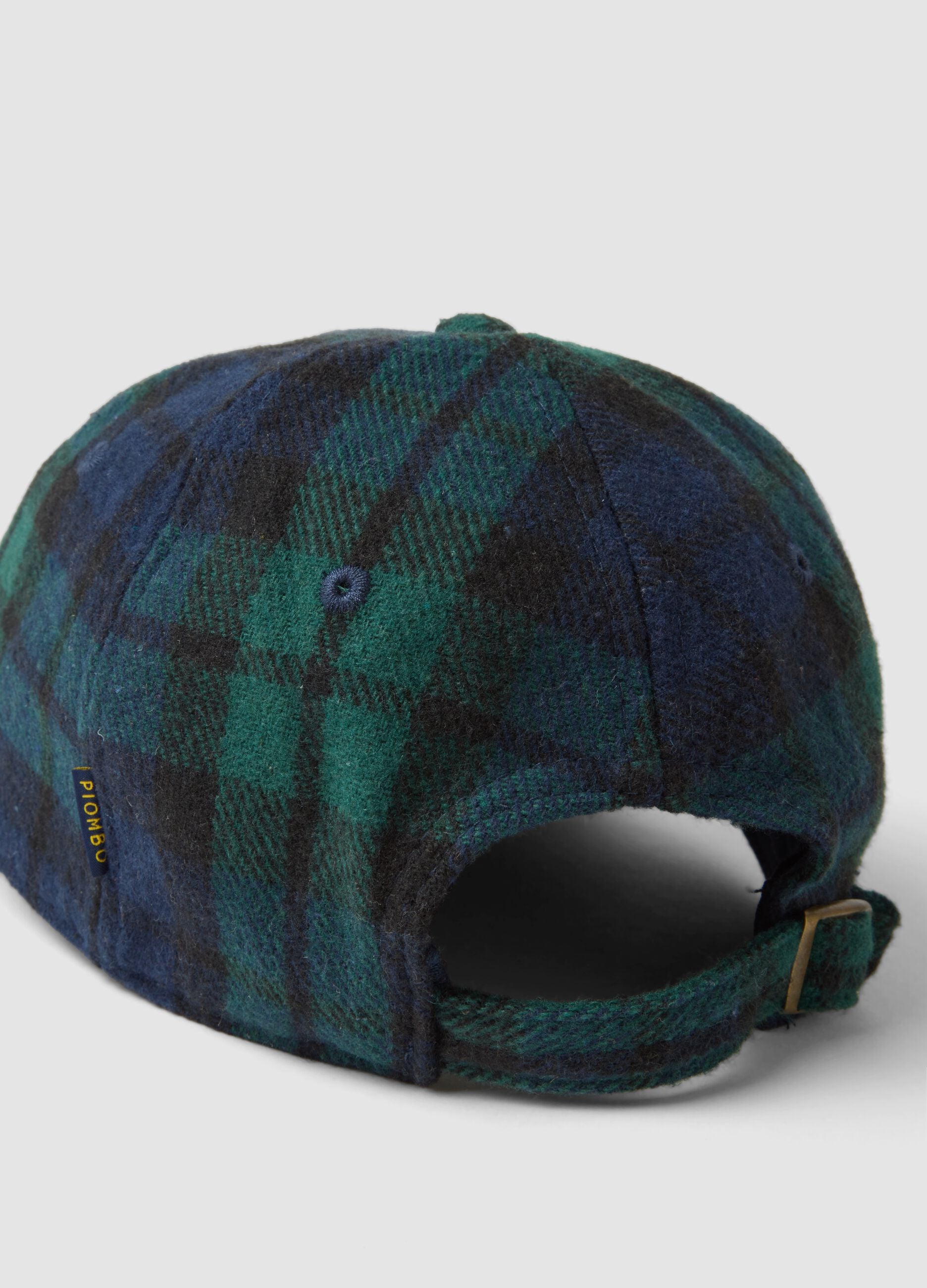 Multicolour lined viscose and wool-blend hat