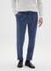 Blue Striped Slim Fit Trousers_1