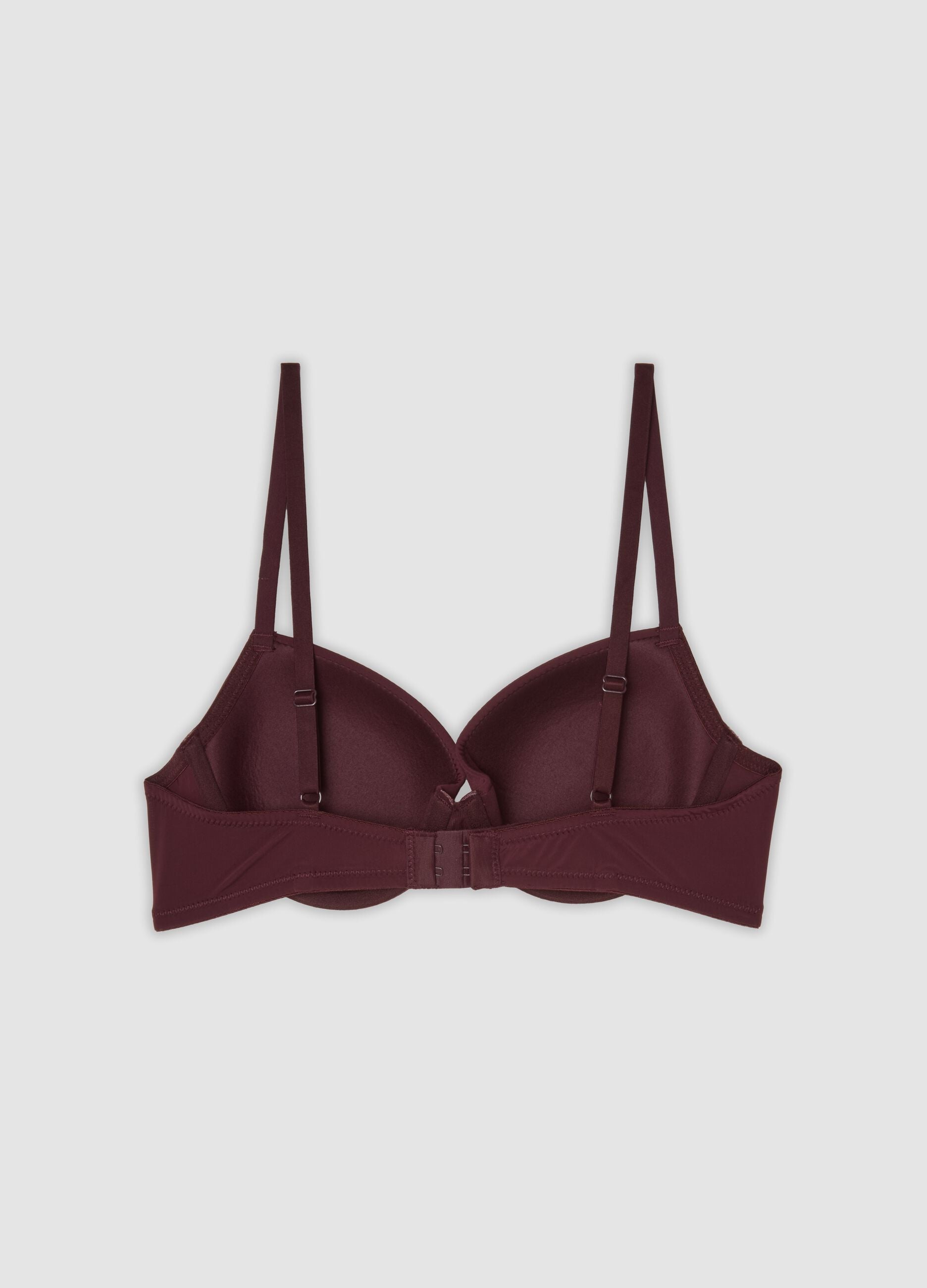 Reggiseno viola imbottito in tessuto elasticizzato