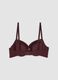 Reggiseno viola imbottito in tessuto elasticizzato_2