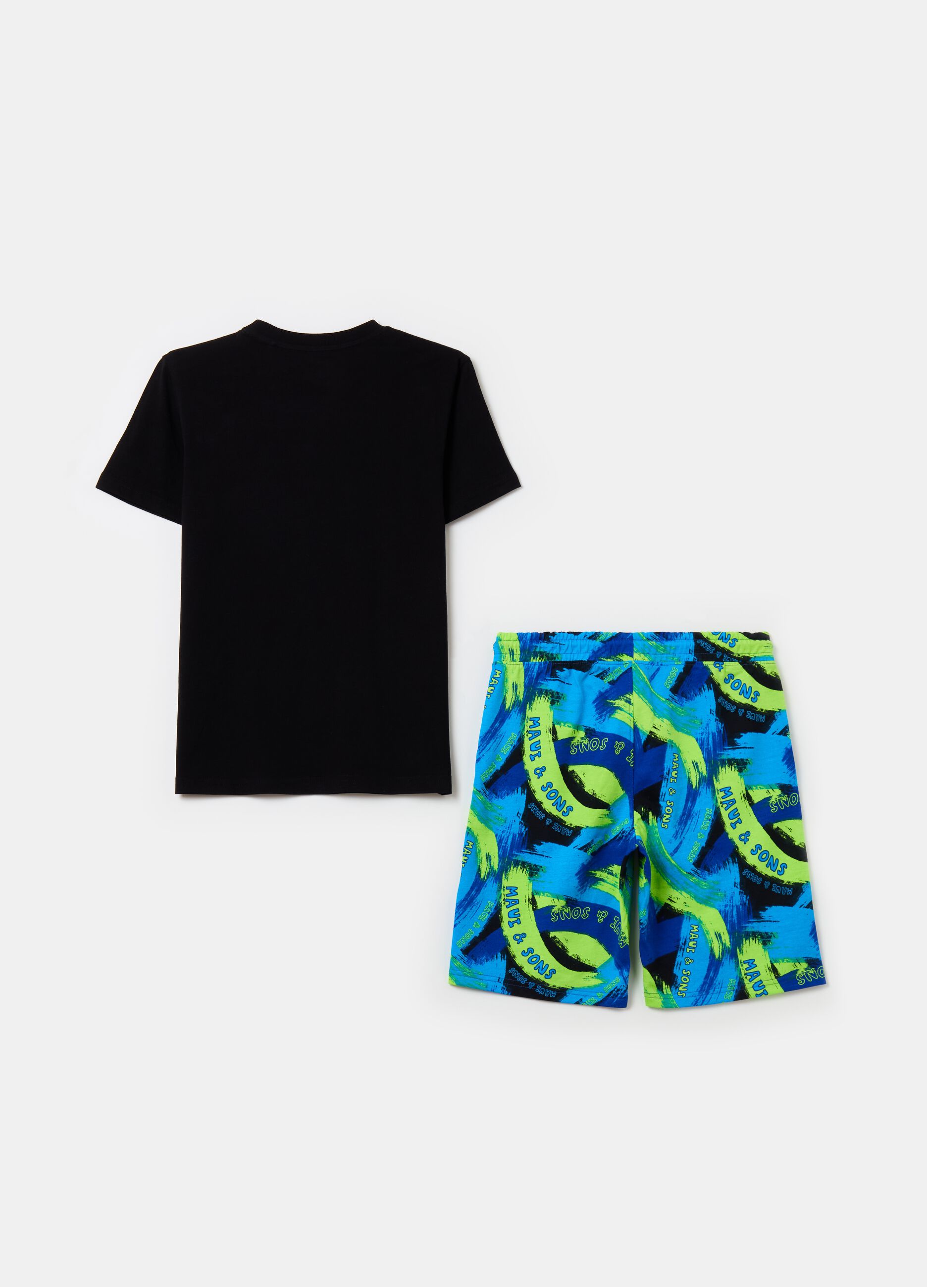 Cotton jogging set with print