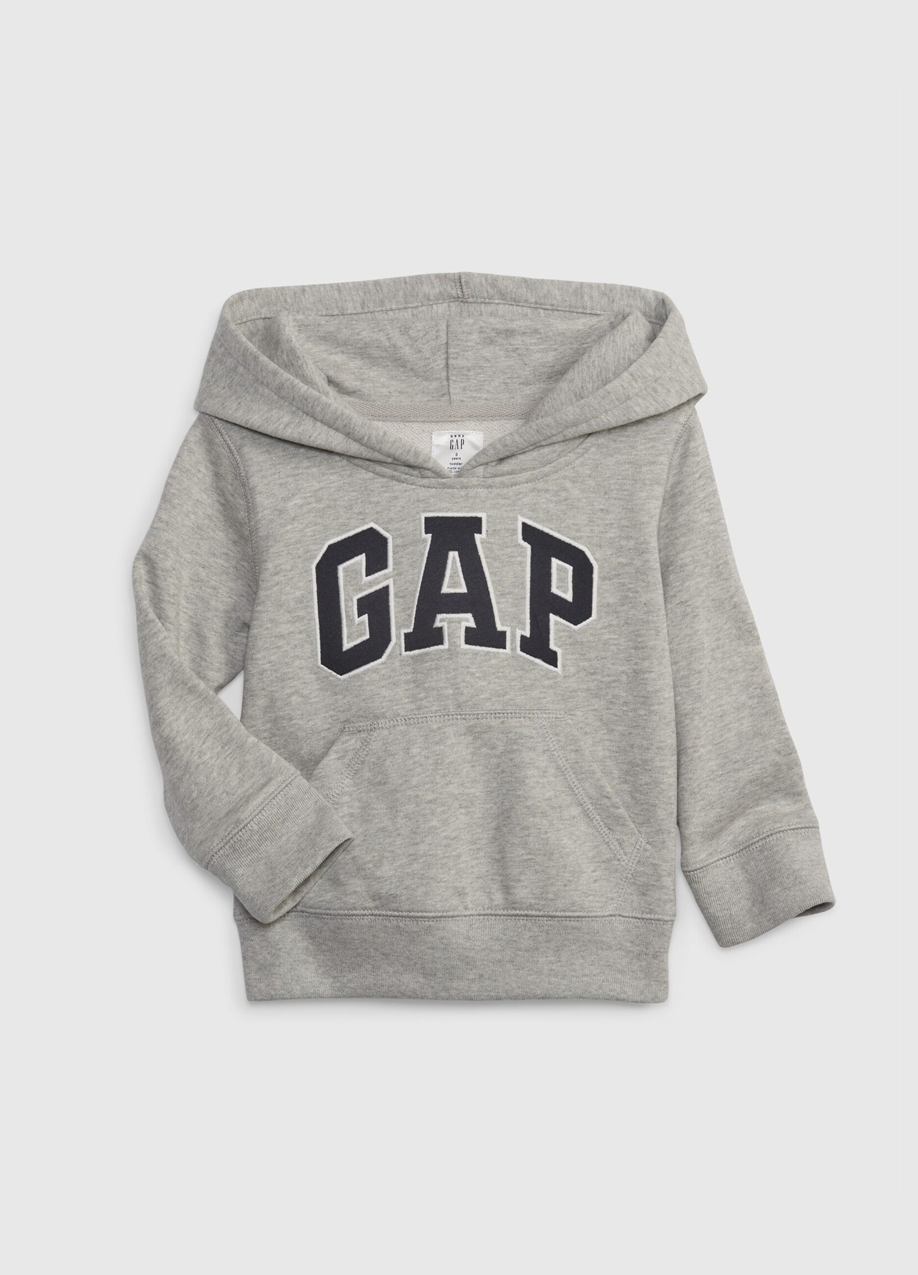 Hoodie with logo patch