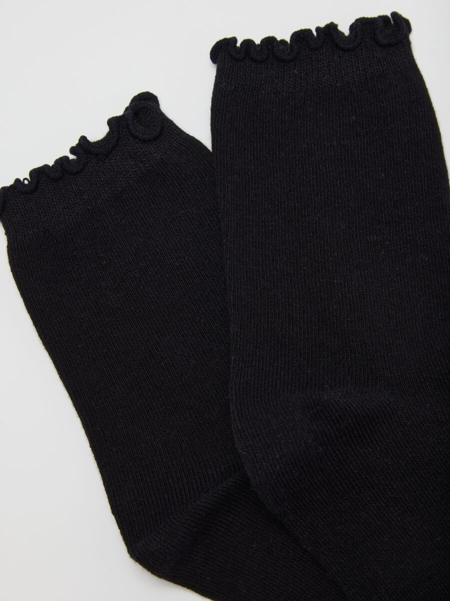 Bipack di calzini in misto cotone multicolor elasticizzati_2