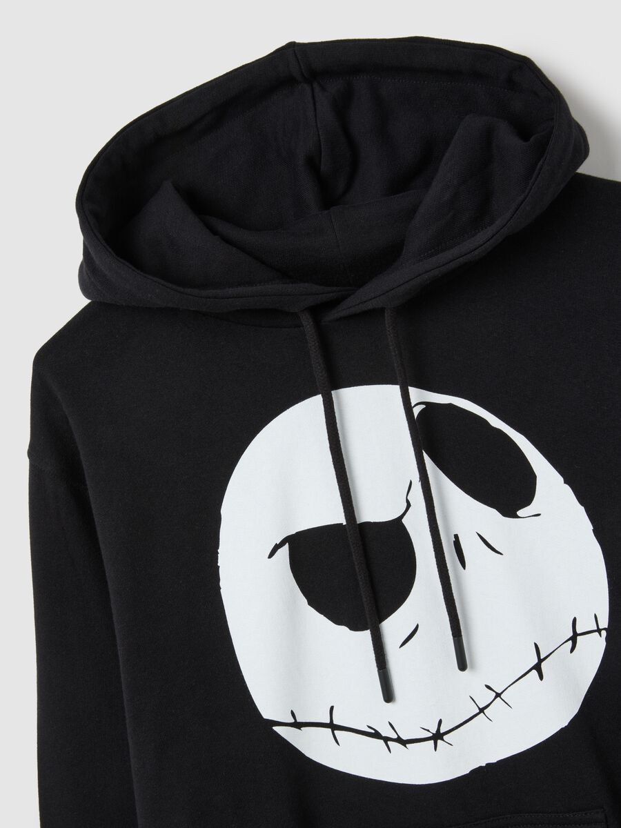 Black pure cotton sweatshirt with print_5