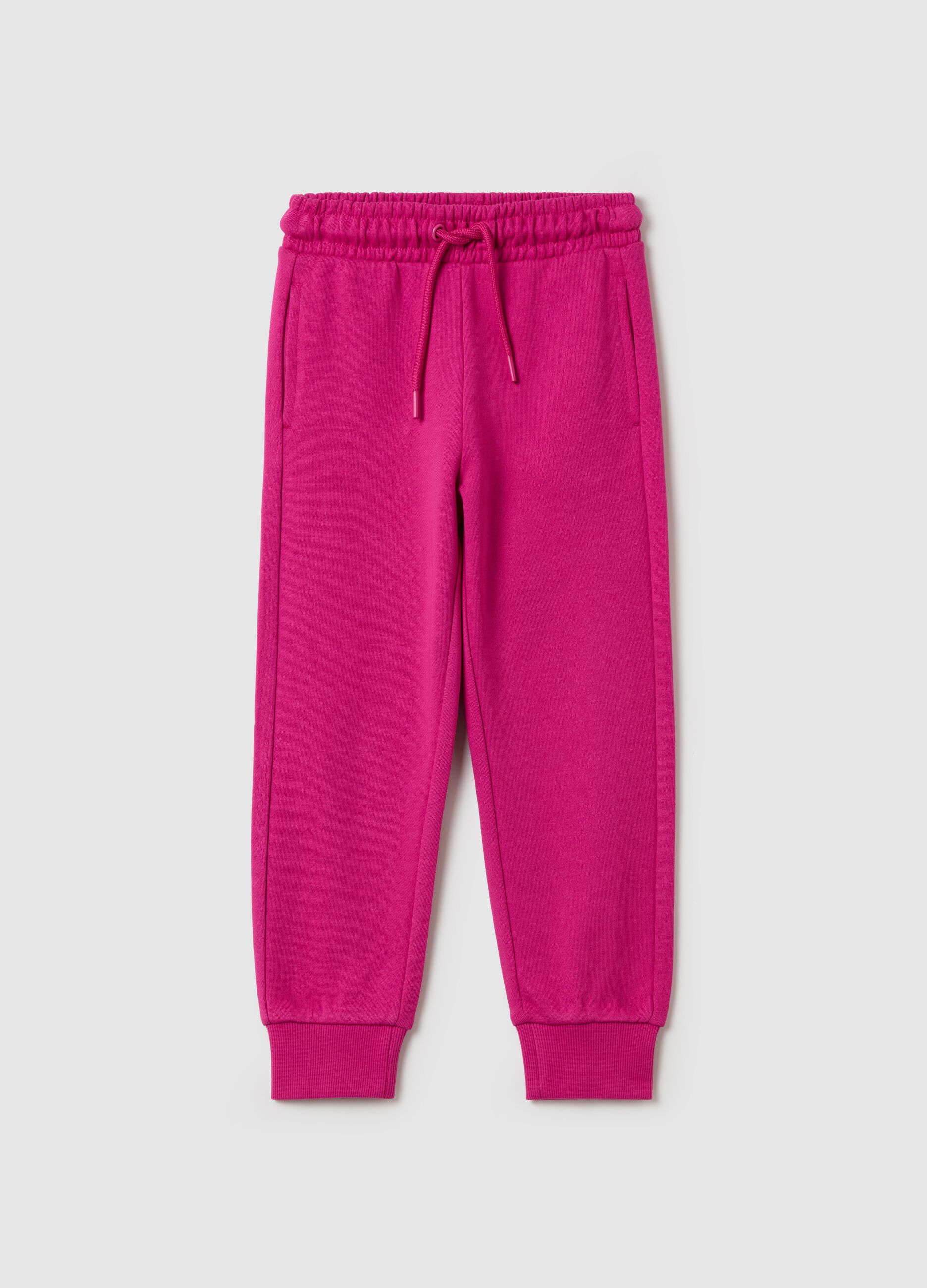 Cotton joggers with drawstring