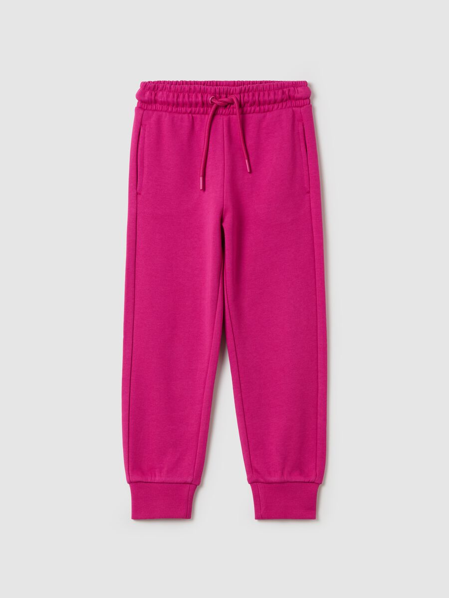 Cotton joggers with drawstring_0