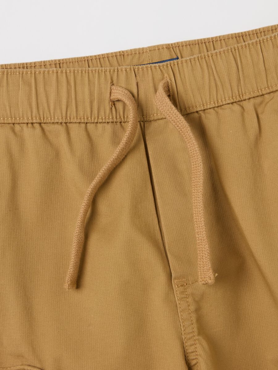 Cargo Bermuda shorts with drawstring_2