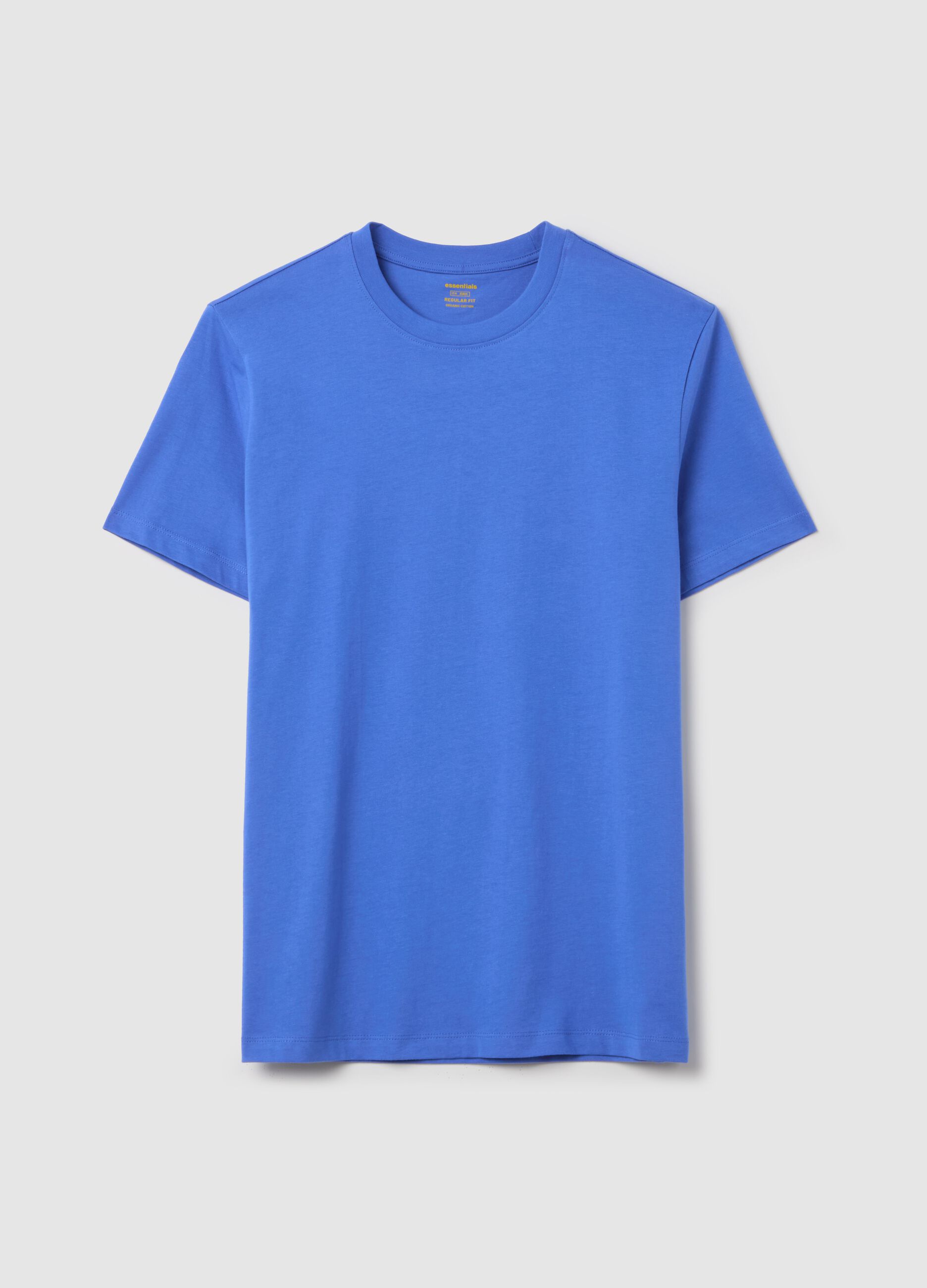 Organic cotton T-shirt with round neck