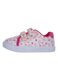 Multicoloured girls' sneakers with velcro closure and floral pattern_0