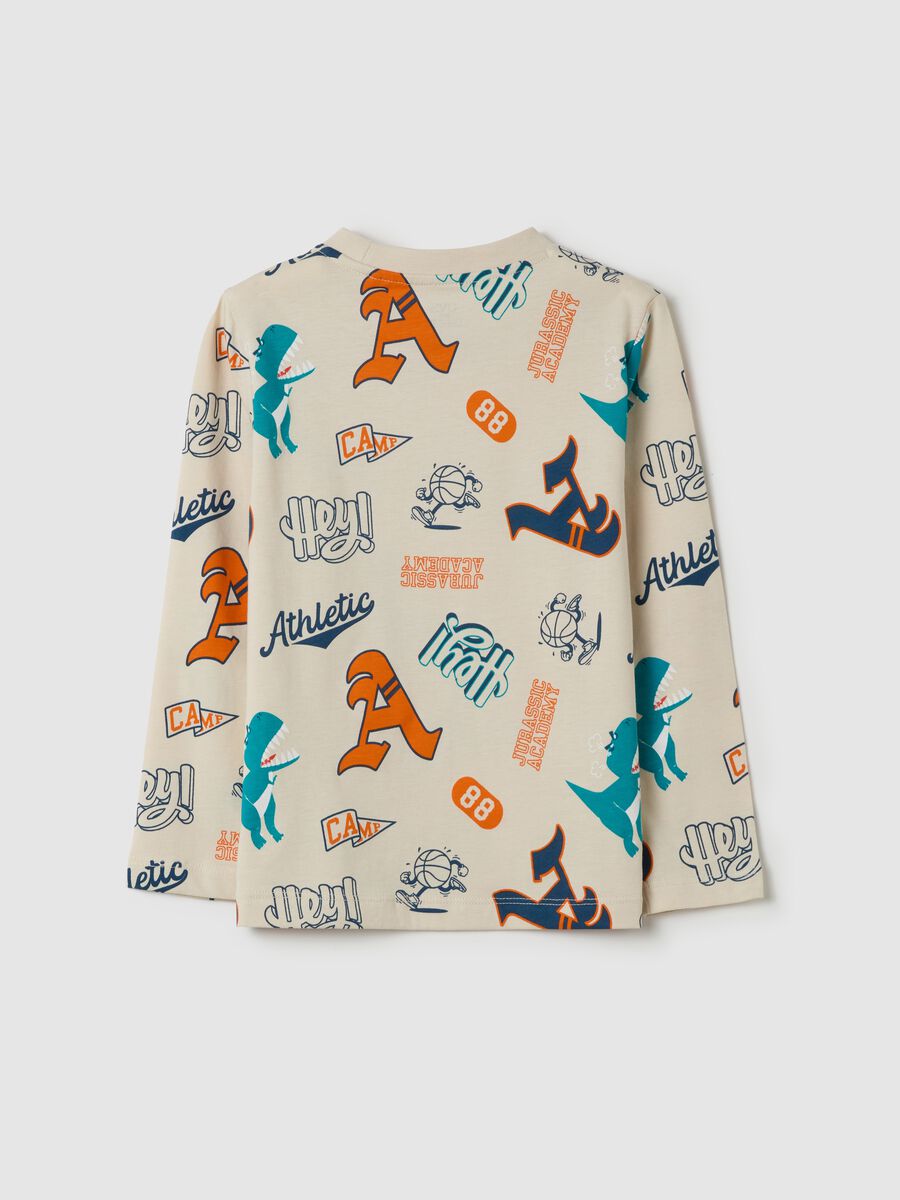 T-shirt with long sleeves and all-over print_1