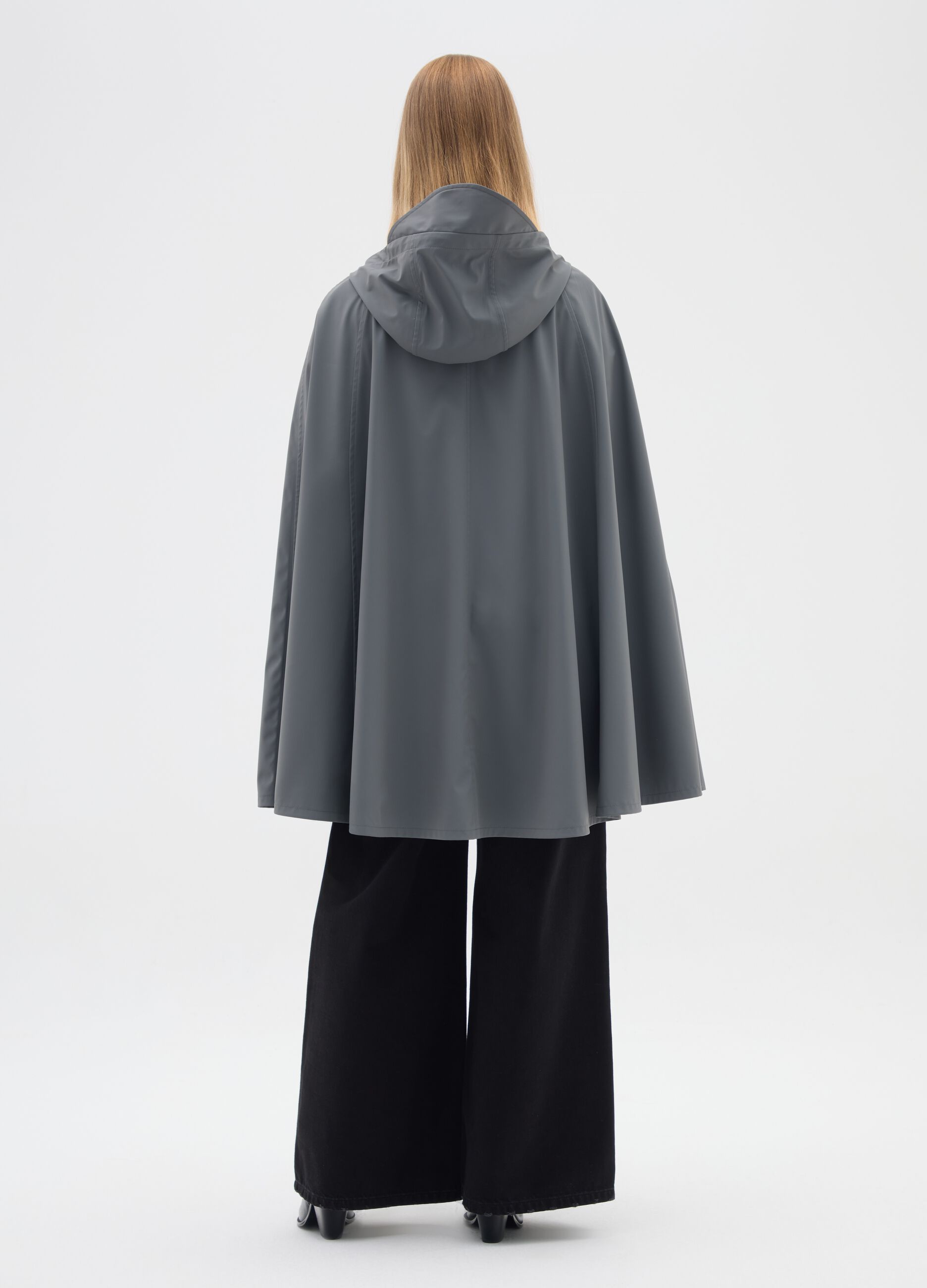 Giacca impermeabile grigia regular fit