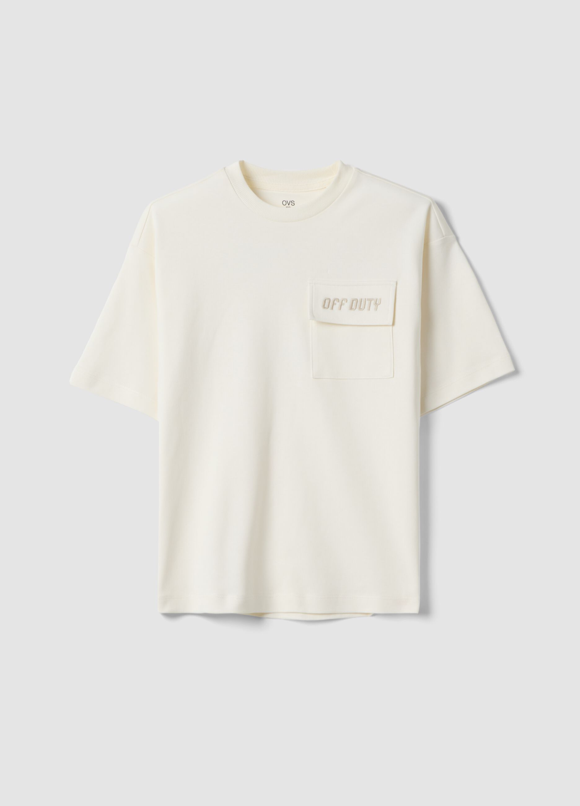White short-sleeve pure cotton T-shirt