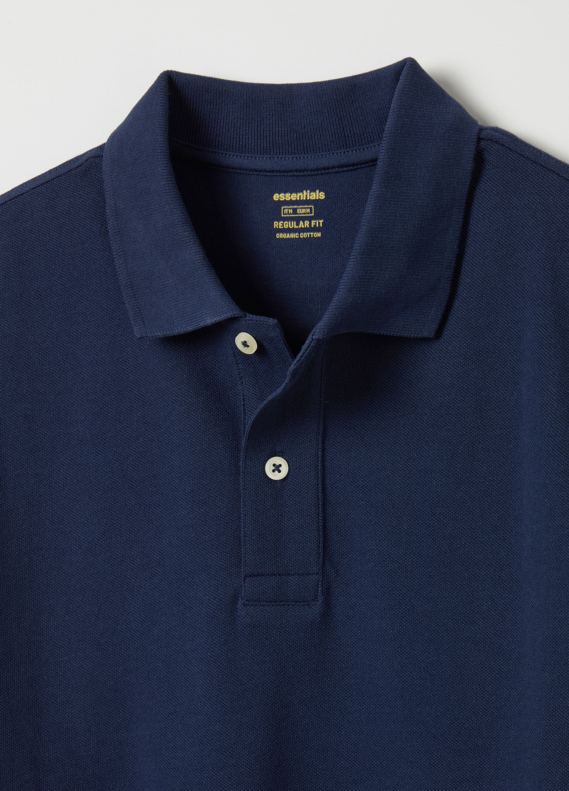 Polo shirt in organic cotton piquet