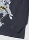 Blue pure cotton Batman print oversized T-shirt_3