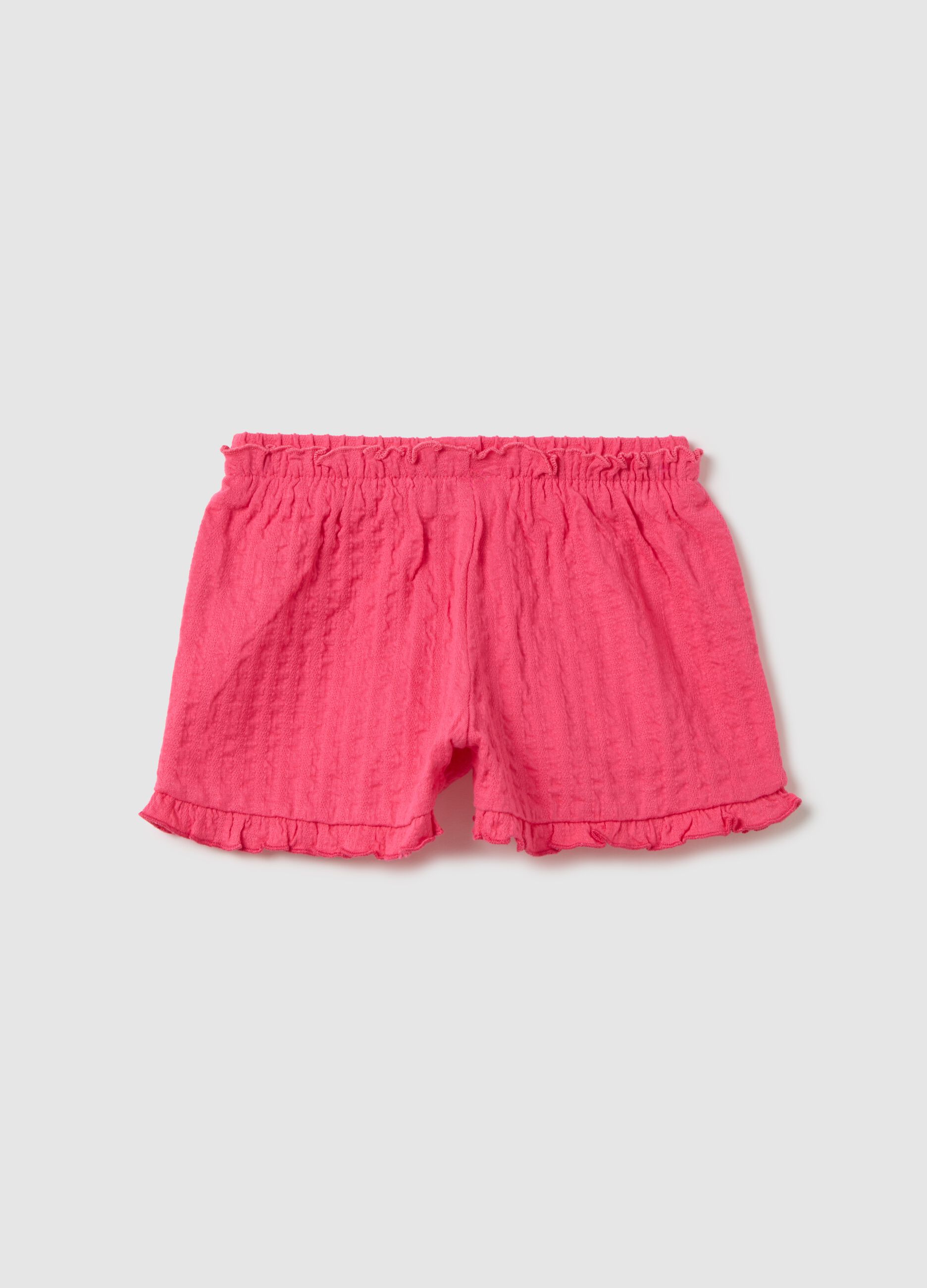 Pink Fagottino Short in Stretch Cotton