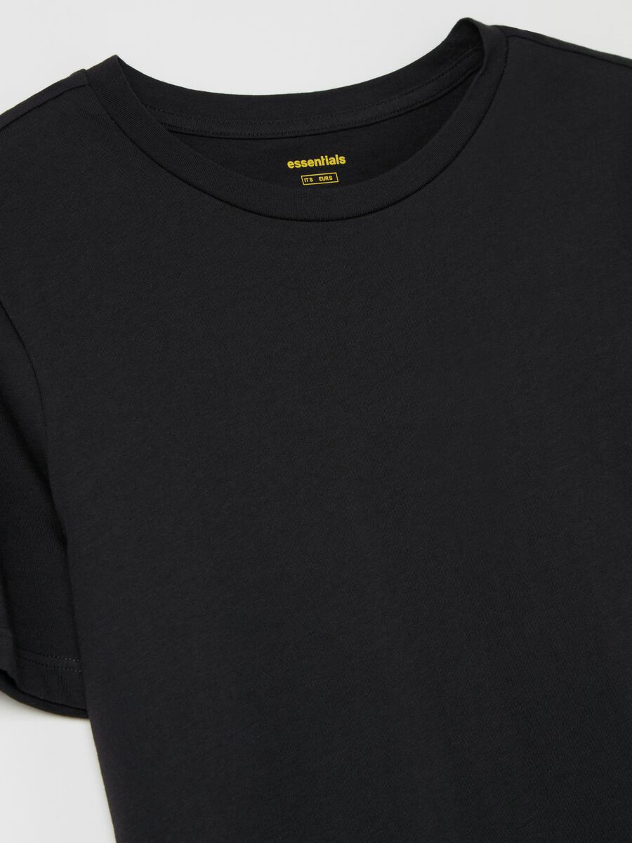 Organic cotton T-shirt with round neck_5