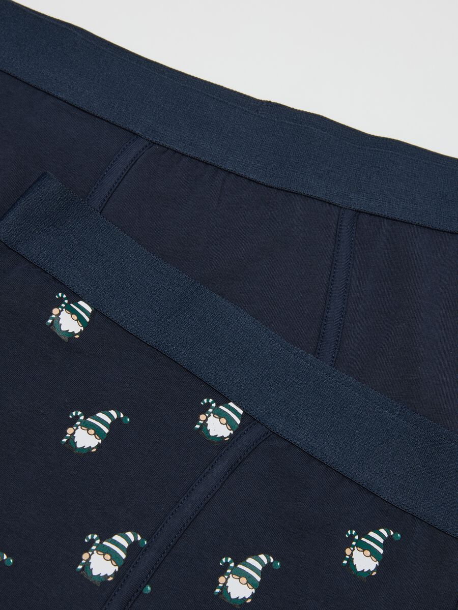 Twin-pack regular fit blue stretch cotton boxers_1