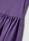 Girls' Sleeveless Purple Cotton Dress Regular Fit_3