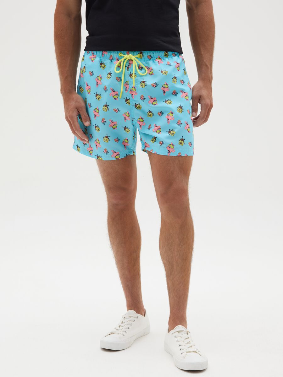 Shorts da uomo in tessuto multicolor_1