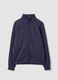 Full-zip blu con colletto in tessuto elasticizzato Easy Dry regular fit_0