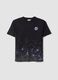 T-shirt in puro cotone nera da bambino oversize fit con stampa Pok&eacute;mon_3