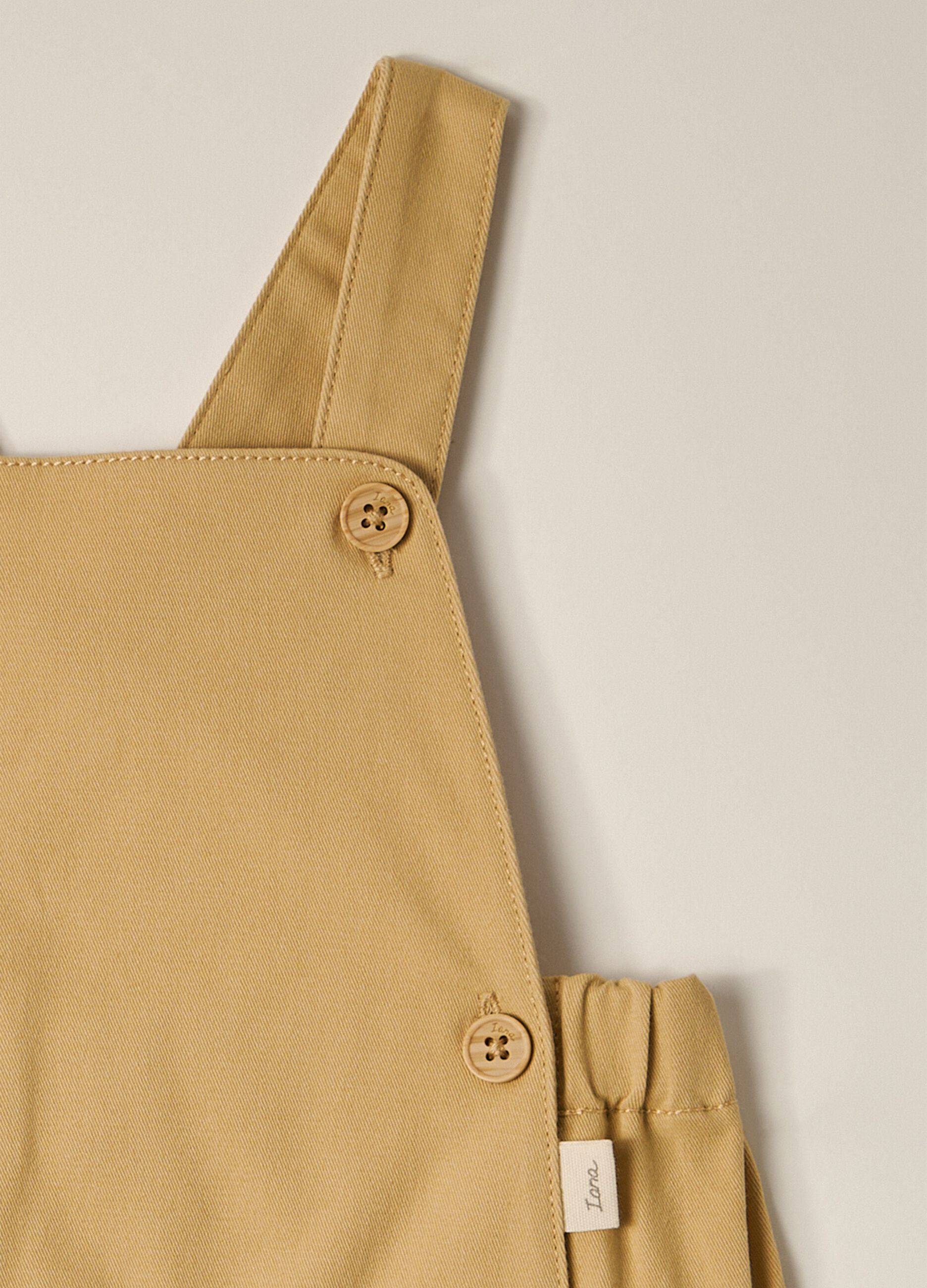IANA newborn boy dungarees in stretch cotton twill