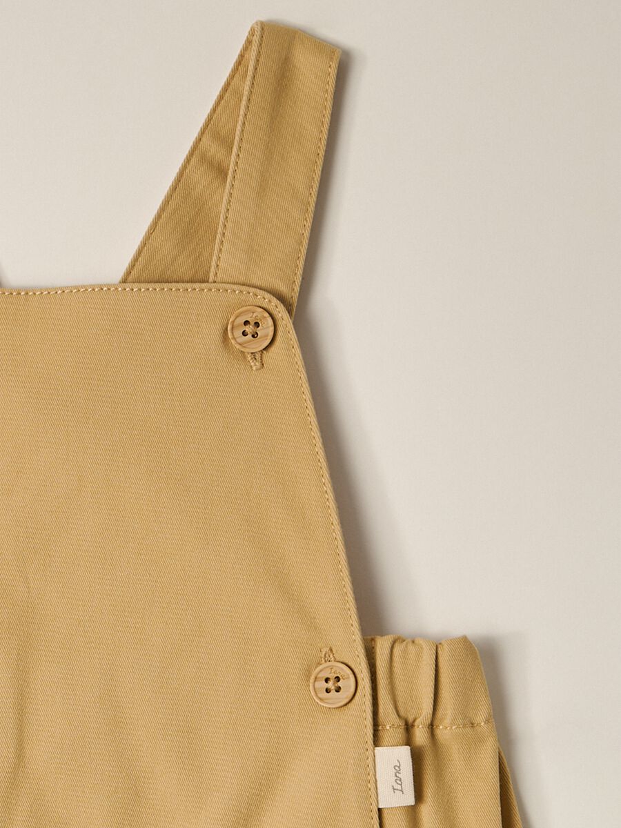 IANA newborn boy dungarees in stretch cotton twill_2