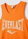 Tank top in puro cotone arancione regular fit con logo Everlast_1