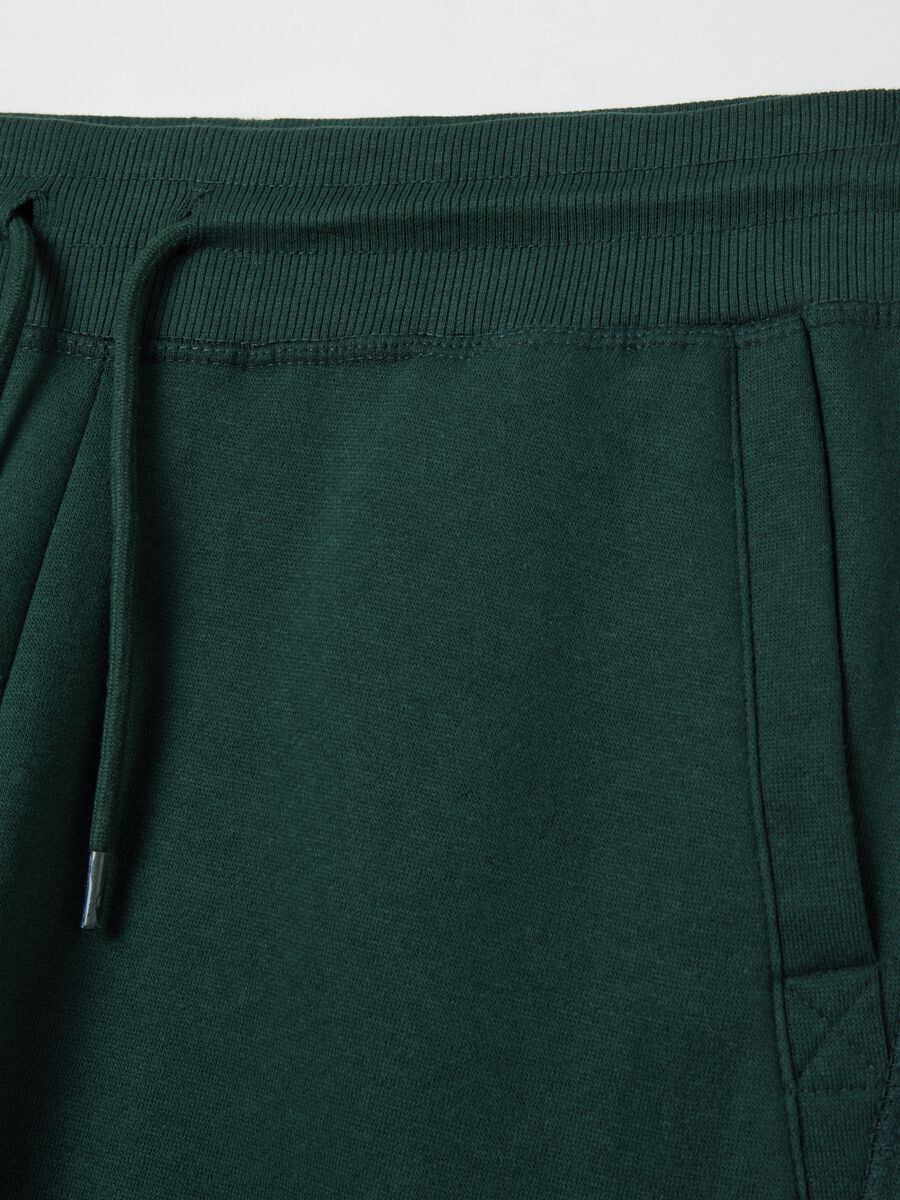 Fleece joggers with pockets and drawstring_5