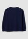 Blue cotton-blend sweatshirt with Miami slogan_2