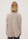 Camel viscose-blend jumper with ribbed high neck, regular fit_3