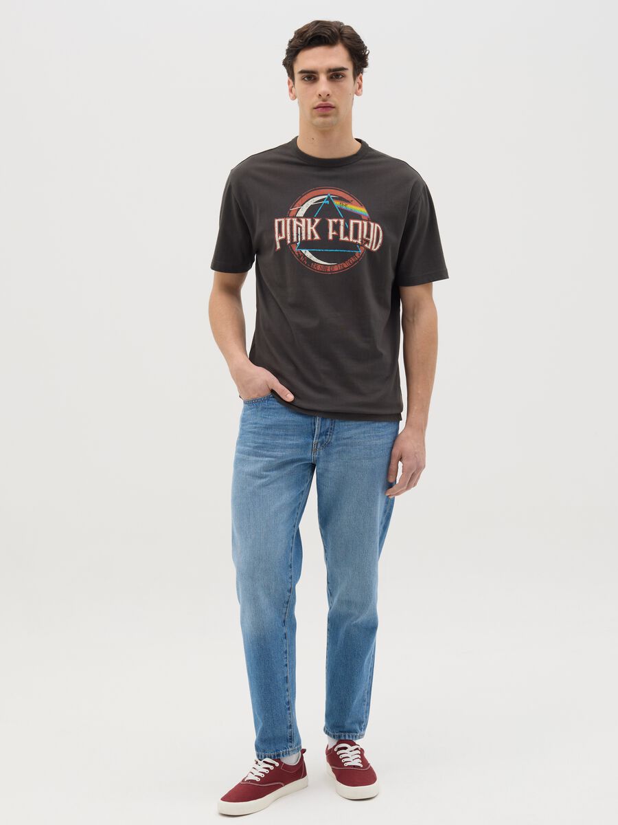 Grey T-shirt with Pink Floyd print_1