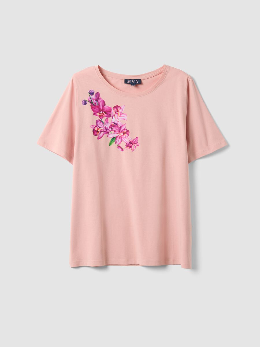 Pink pure cotton regular fit t-shirt with print_4