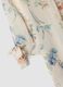 Blusa beige a fiori con maniche lunghe regular fit_1