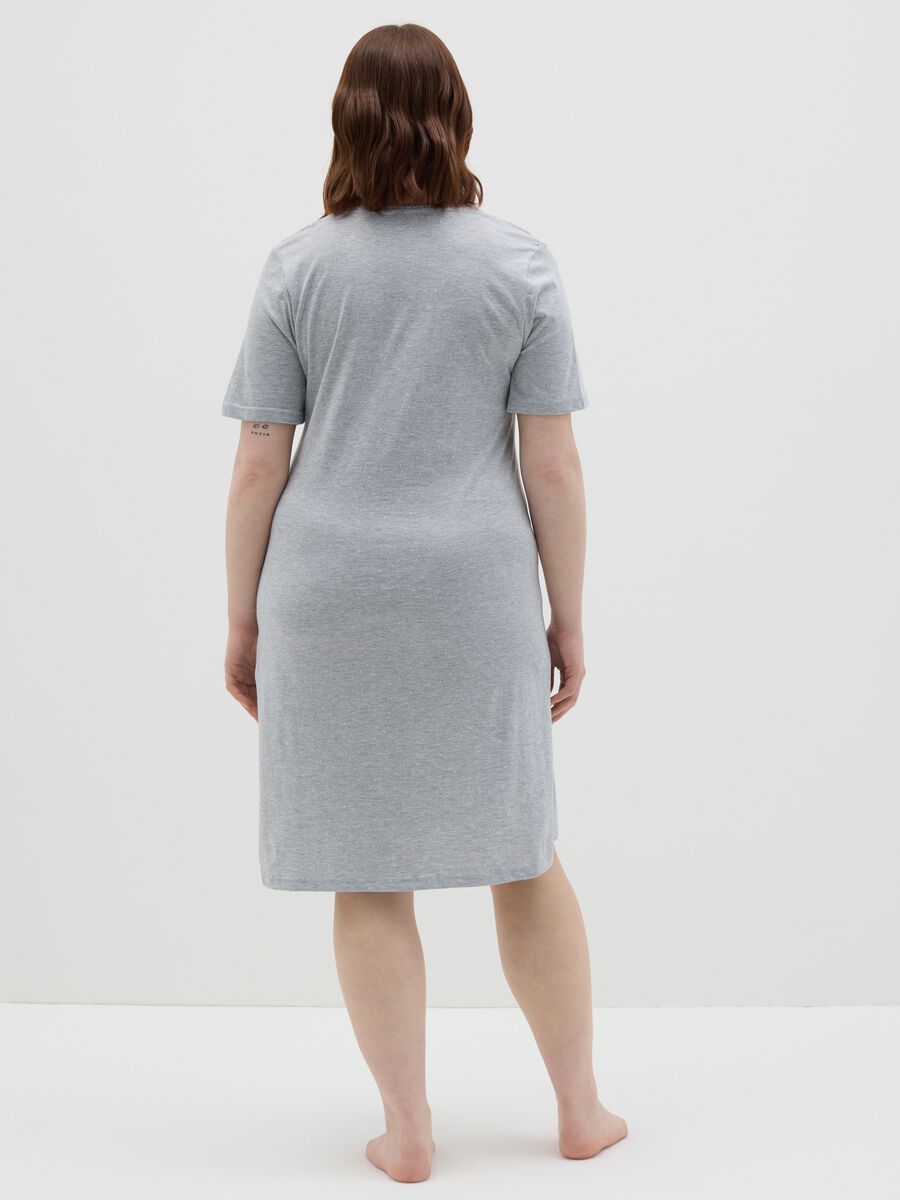 Micro polka dot nightdress with detail_3
