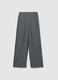 Girl's Grey Wide Leg Trousers in Stretch Fabric_0